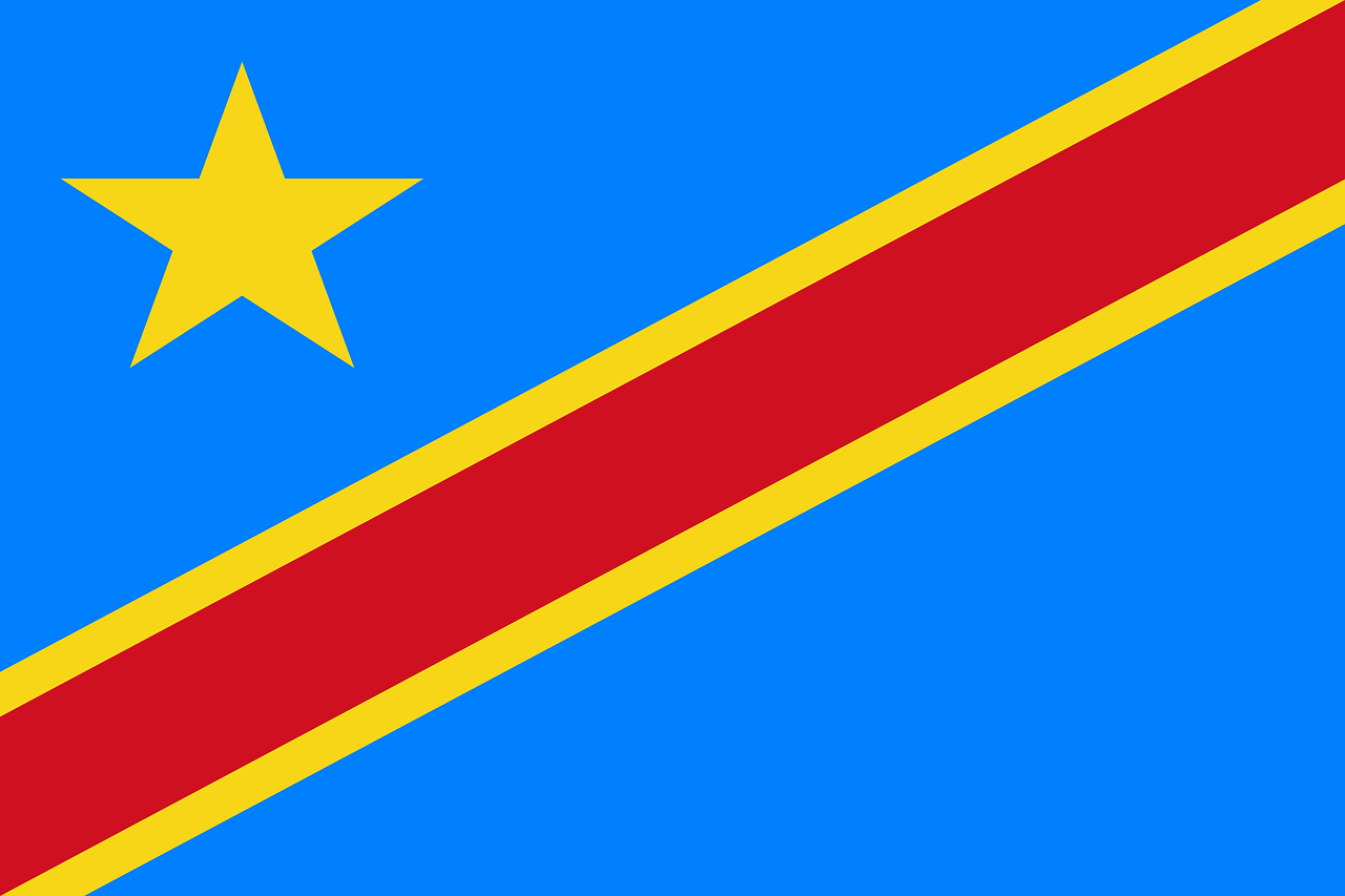 Flag of Democratic republic of the congo